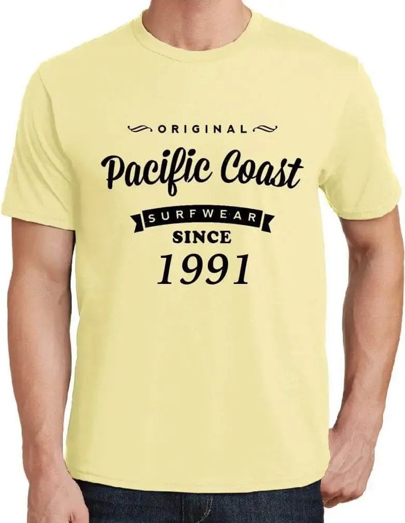 Herren Grafik T-Shirt Original Pazifikküsten-Surfware seit 1991 – Original Pacific Coast Surfware Since 1991 – Geschenk 33. Geburtstag Jahrest...