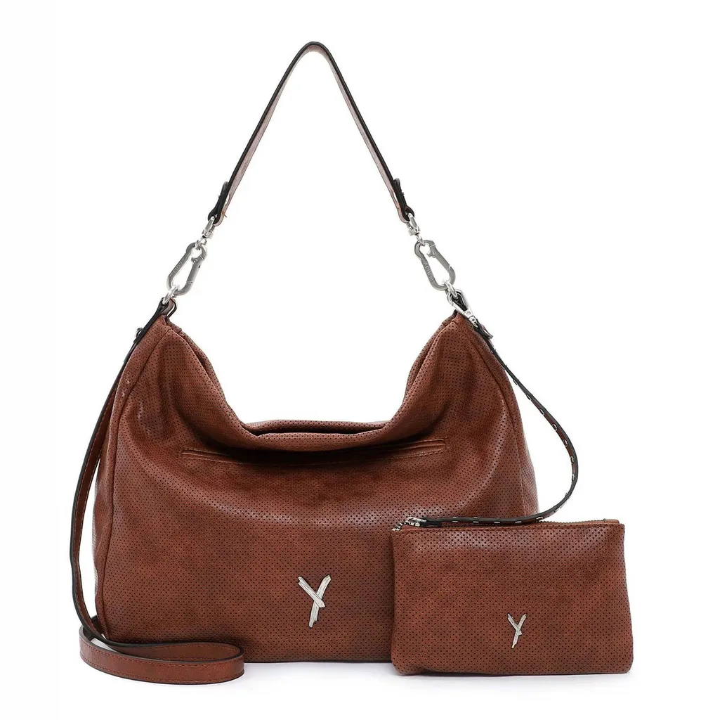SURI FREY Laley Hobo Bag Cognac - Sac à épaule bandoulière élégant