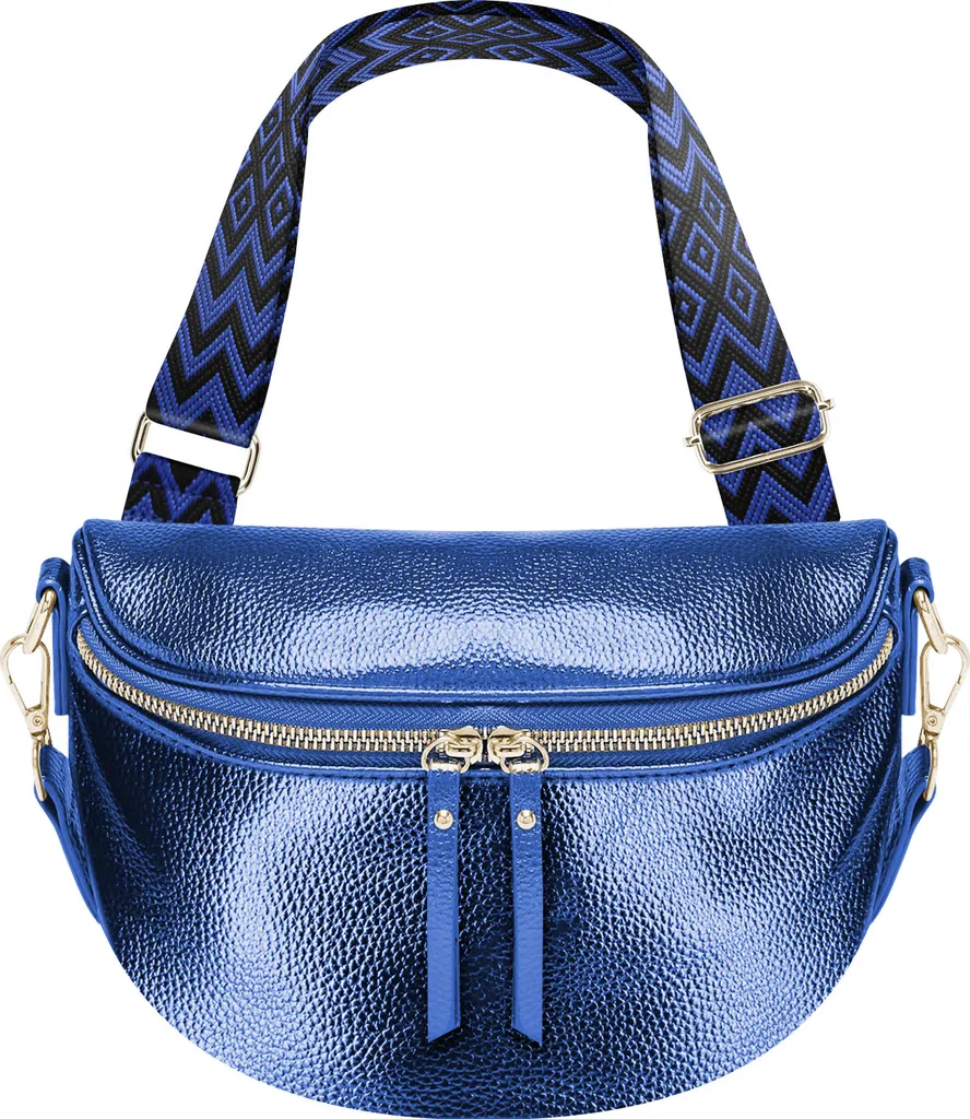 Gallantry sac à bandoulière bleu à motifs géométriques pour femme