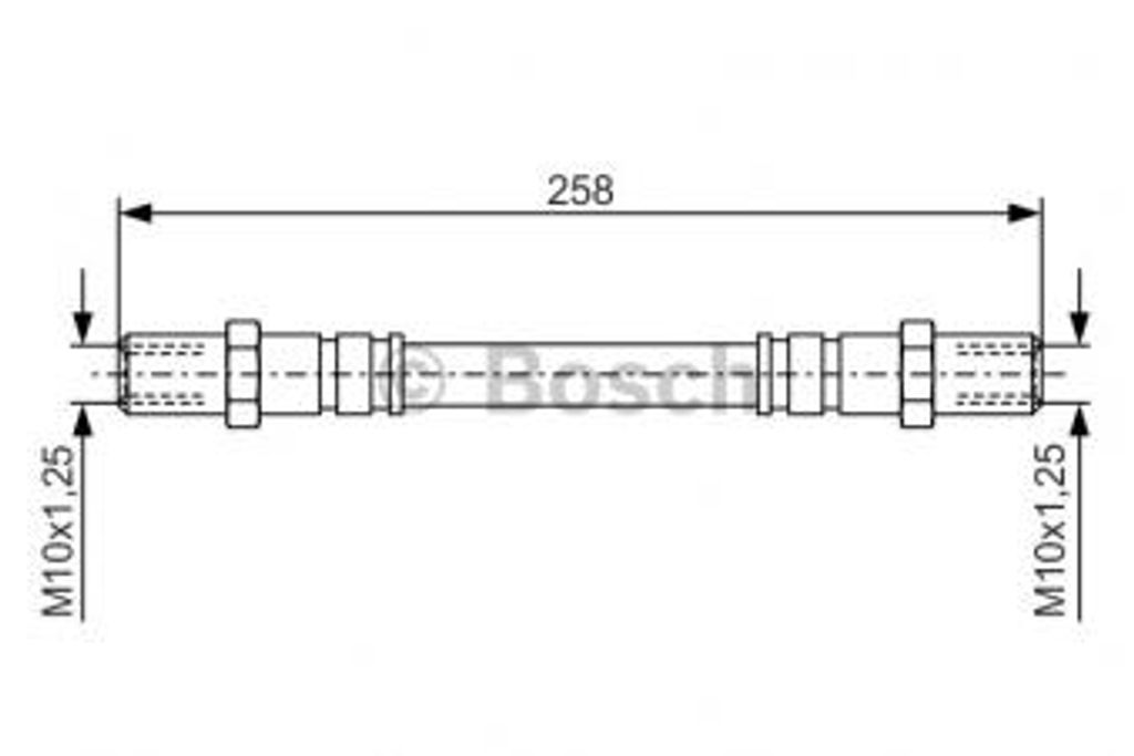 Bosch Bremsschlauch Hinterachse 1 987 476 192