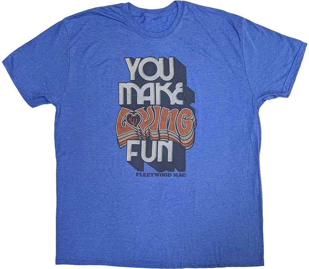 Fleetwood Mac - "You Make Loving Fun" T-Shirt für Herren/Damen Uni RO10270 (XXL) (Blau)