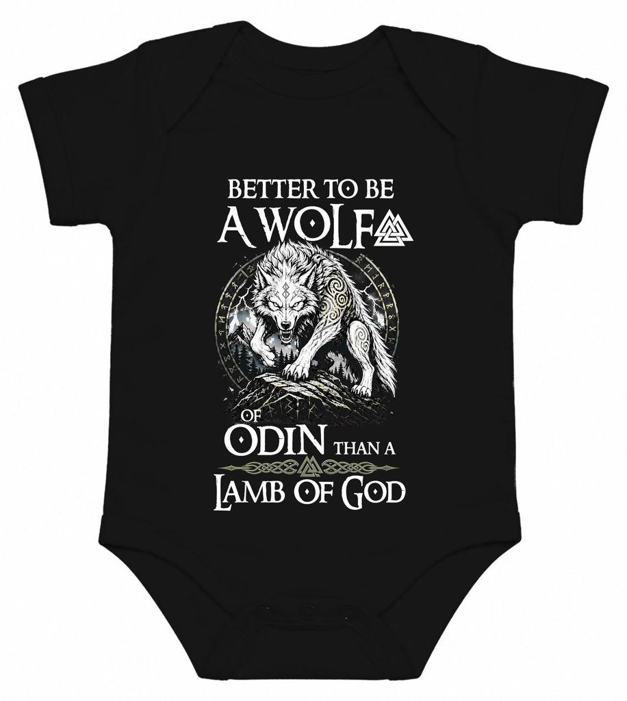 Mejor ser un lobo de Odín que un cordero de Dios. Body para Imagen del producto 