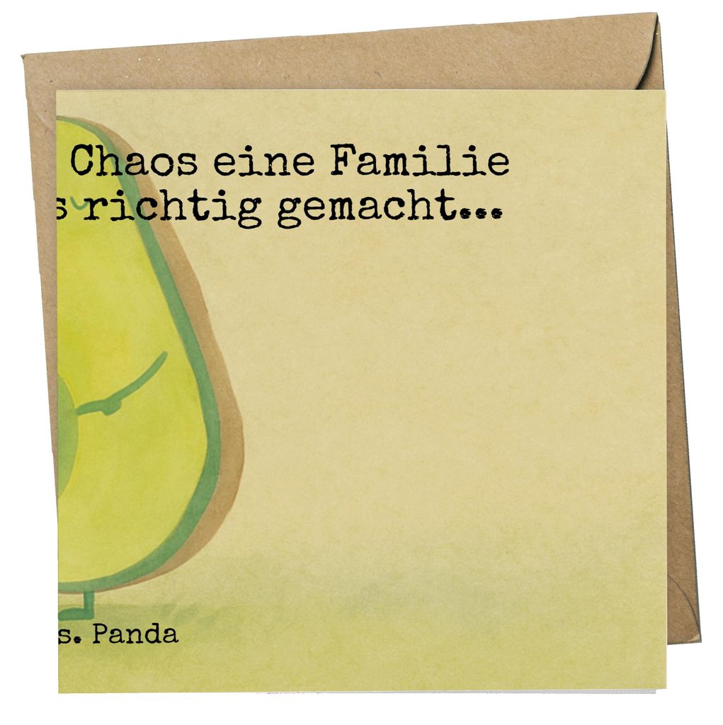 Mr. & Mrs. Panda Grußkarte Avocado Pärchen Design - Weiß - Geschenk, Geburt, Familie, Hochzeit, Klappkarte, Liebe, faltkarte, anlasskarte, Avoca...