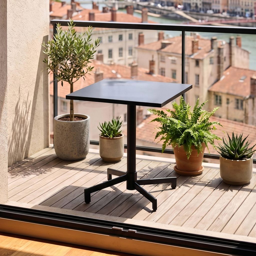 Table inclinable 70 cm et pieds encastrables en métal - Image du produit 