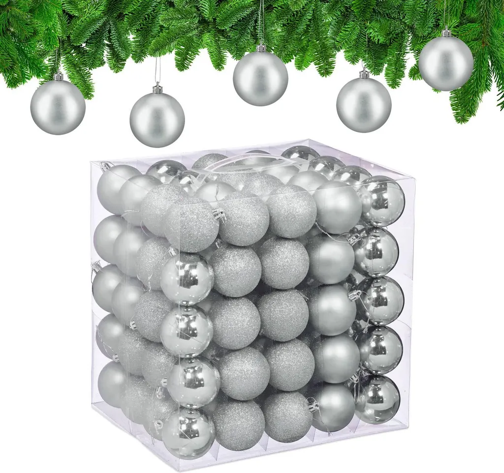 Boules de Noël 100 pièces incassables : décorez sans risque de casse - 6