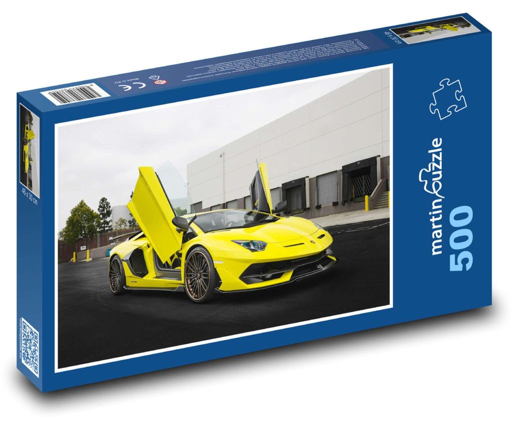 Puzzle 500 Gelbes Sportwagen - martinpuzzle Produktbild 