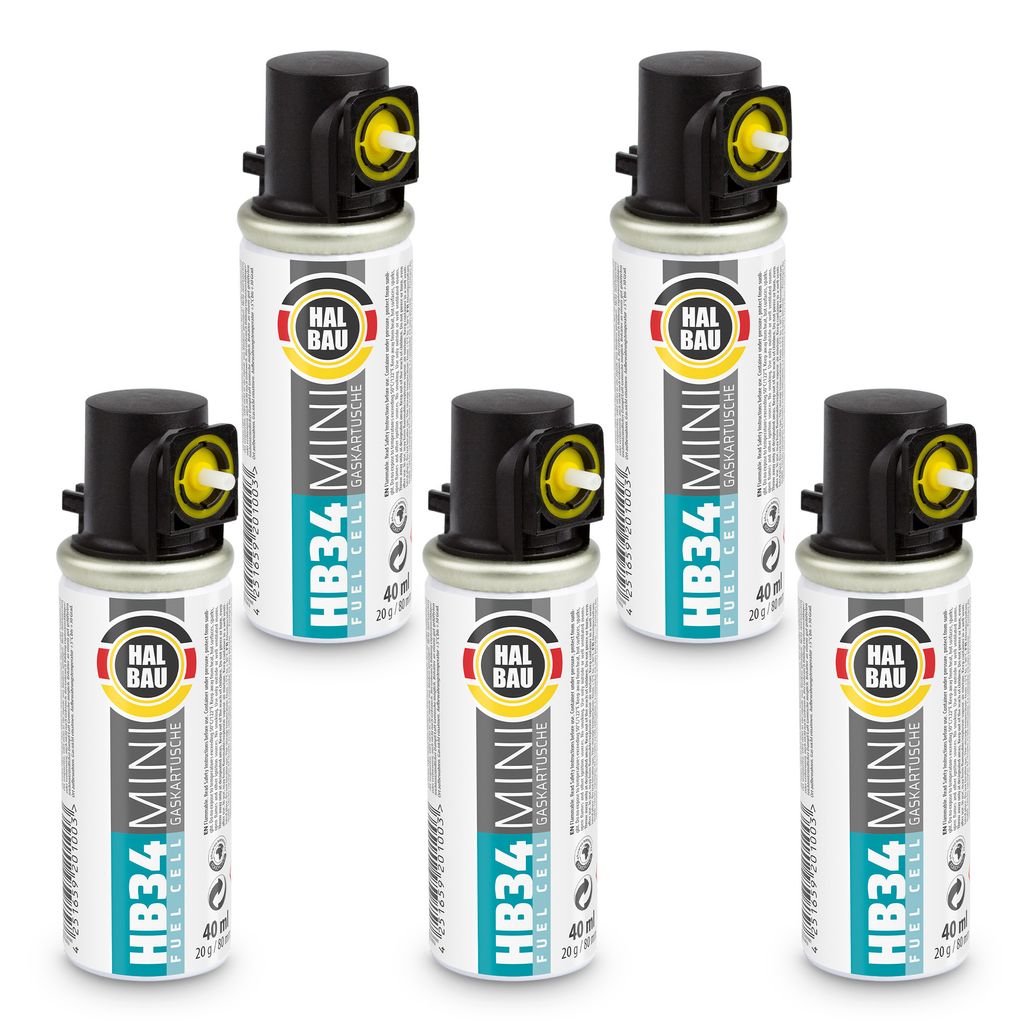 Ersatzkartusche 5 St. 20gr/40ml/80mm für Stiftnagler HALBAU HB34