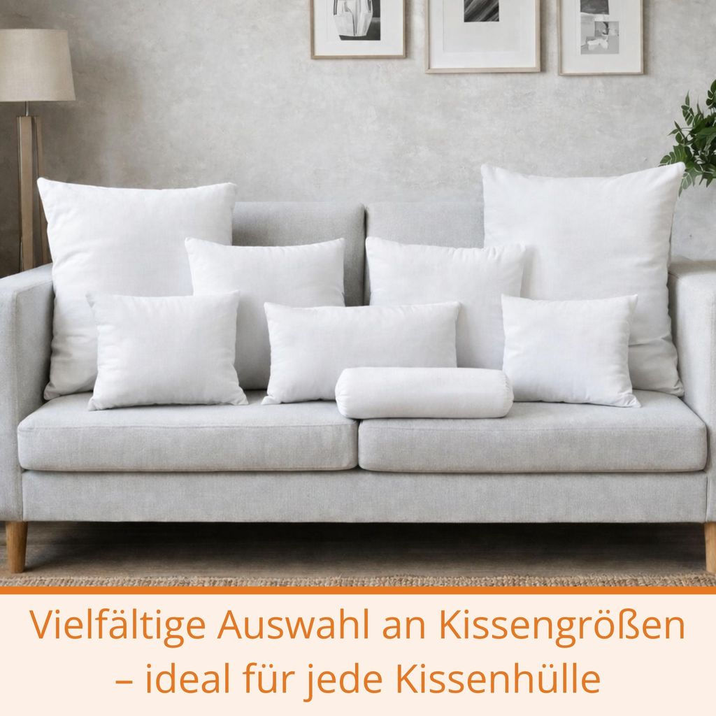 Kissen 65 x 65 cm, Kissenfüllung, 100% Mikrofaser