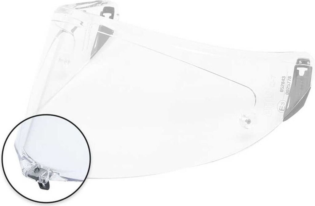 Agv Pista Gp/corsa/veloce S Helmvisierhaken Durchsichtig Durchsichtig One Size