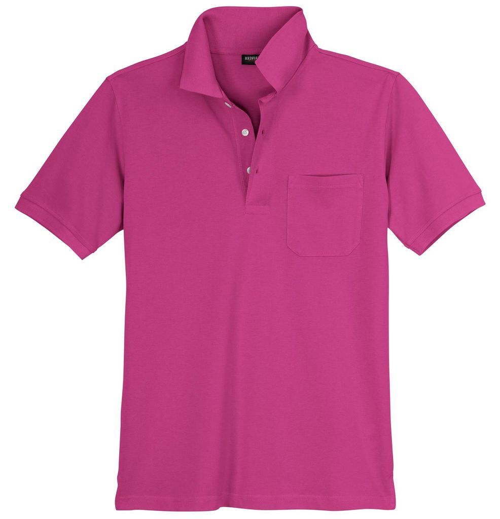 Redfield Übergrößen Basic Poloshirt Ralph fuchsia