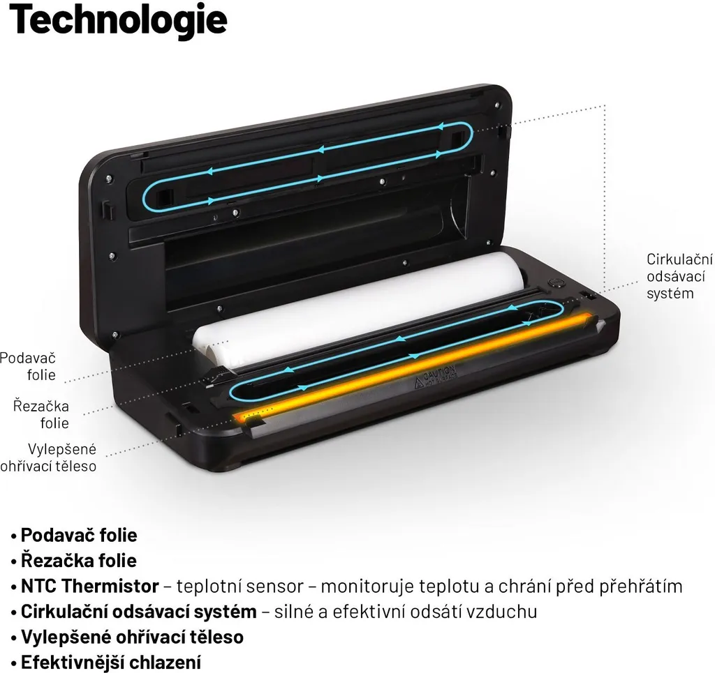 Lauben Vacuum Sealer 60SB Nera - Sigillatrice Sottovuoto Design Retail - 9