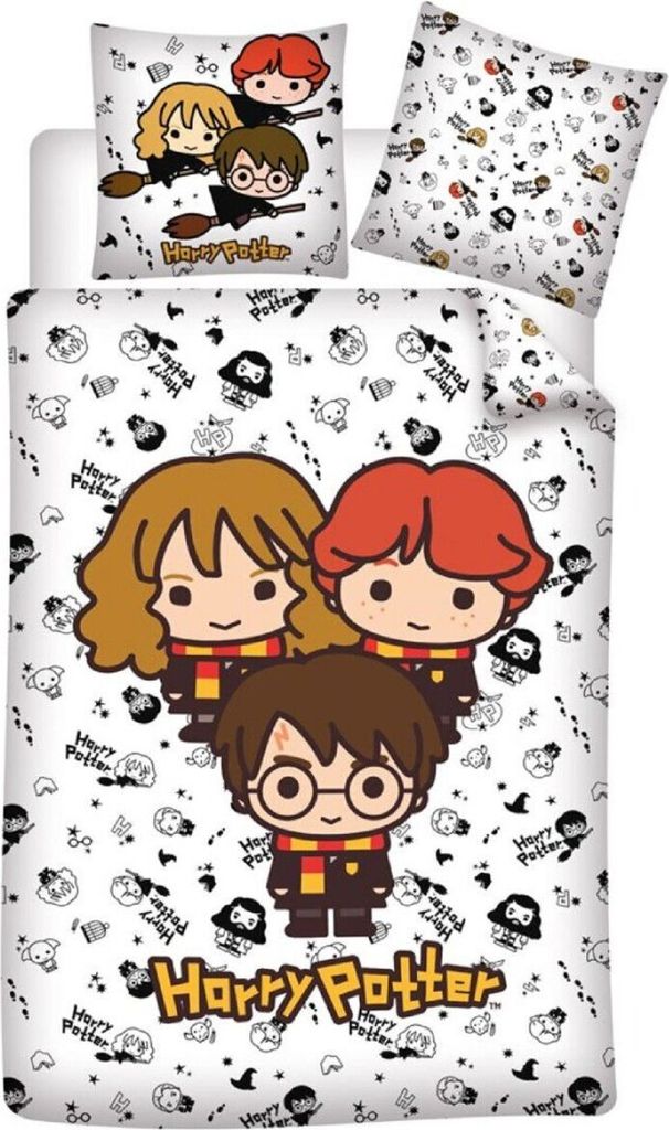 Harry Potter Bettbezug - Harry Ron Ermine Cartoon - 140 x Produktbild 1