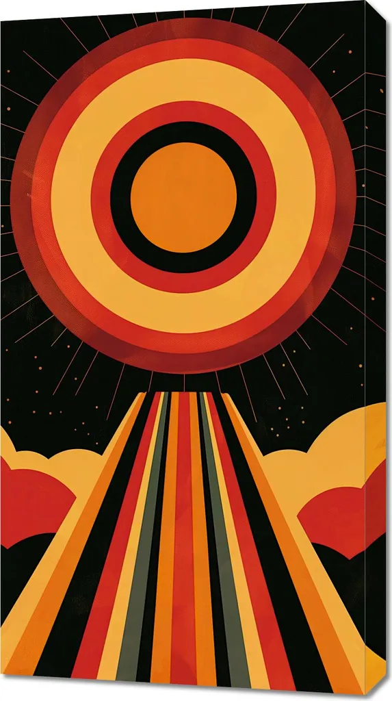 Quadro 50x90 cm Raggi di vitalità