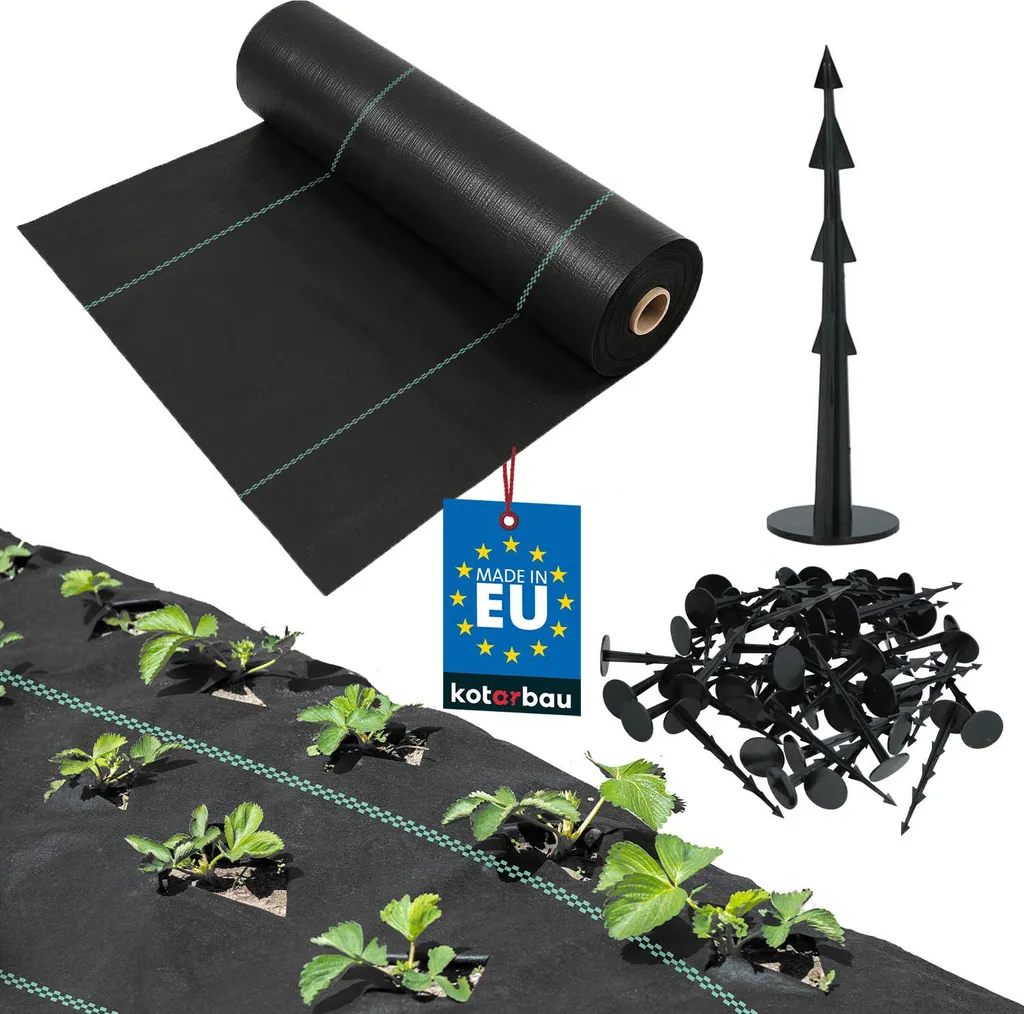 Stop Mauvaises Herbes : Toile de Jardin Drainante 70g/m² avec Ancre