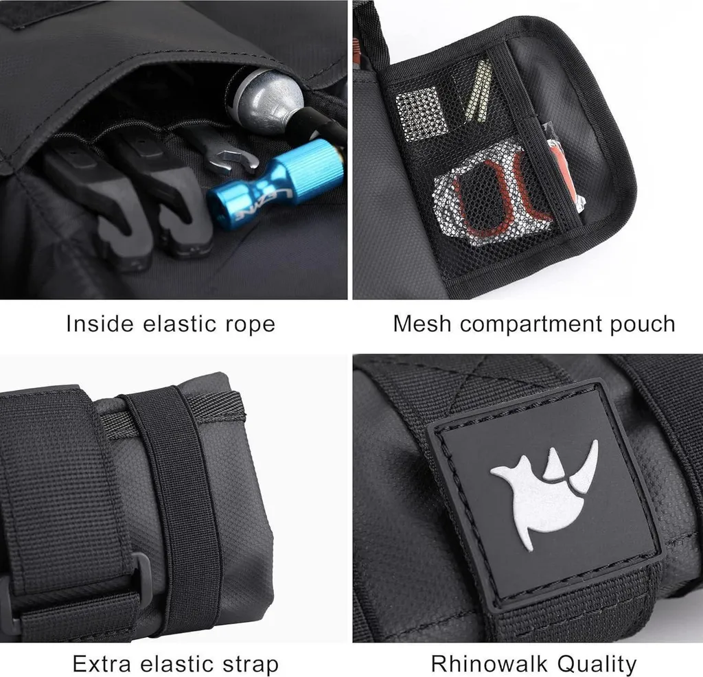 Rangement de selle vélo étanche avec compartiments de réparation - 3