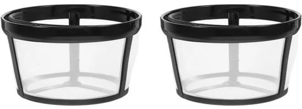 Filtres à café en nylon blanc réutilisables, lot de 2 pour cafetières