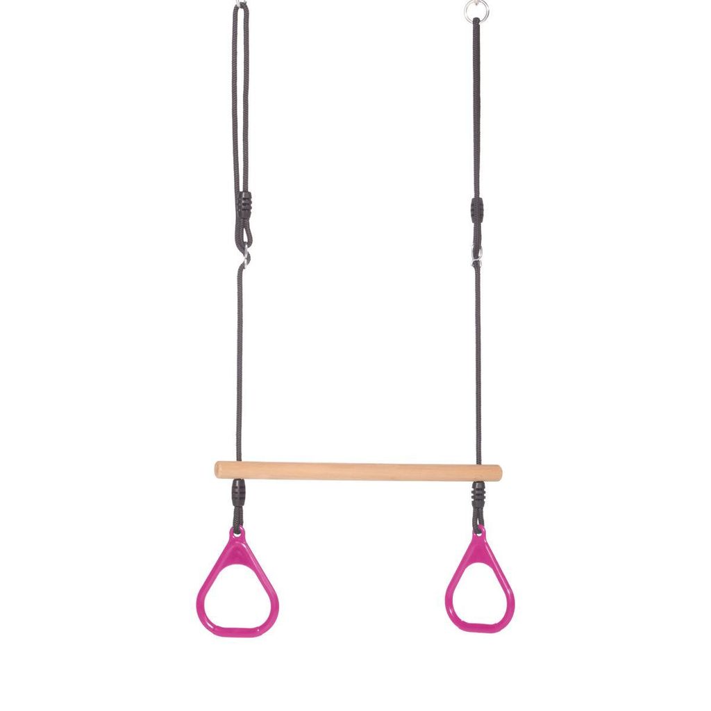 TRIBECCO Trapezschaukel mit Griffen & verstellbarem Seil – Produktbild 