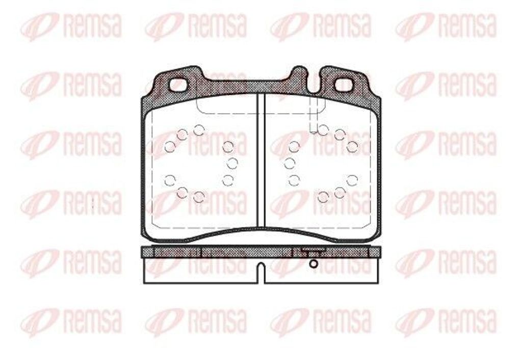 REMSA Bremsbeläge Satz Vorne Bremsklötze passend für MERCEDES-BENZ Stufenheck (W124) 0379.00