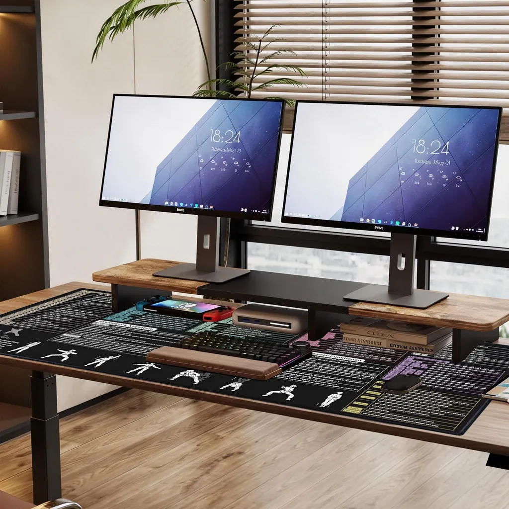 Grand Tapis de Souris Excel XXL 120x60 cm avec Raccourcis en Allemand