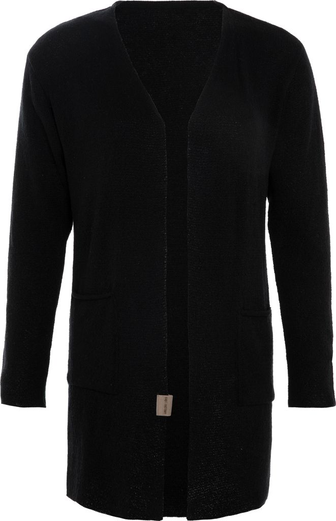 Knit Factory Ella Strickjacke - Schwarz - 40/42