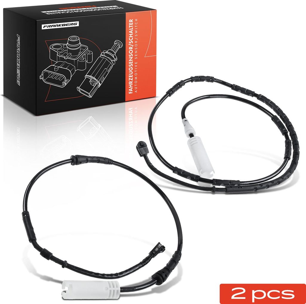 Frankberg 2x Warnkontakt Bremsbelagverschleiß Vorderachse für BMW 1er Cabriolet Coupe E81 E87 3er Cabriolet E90 E91
