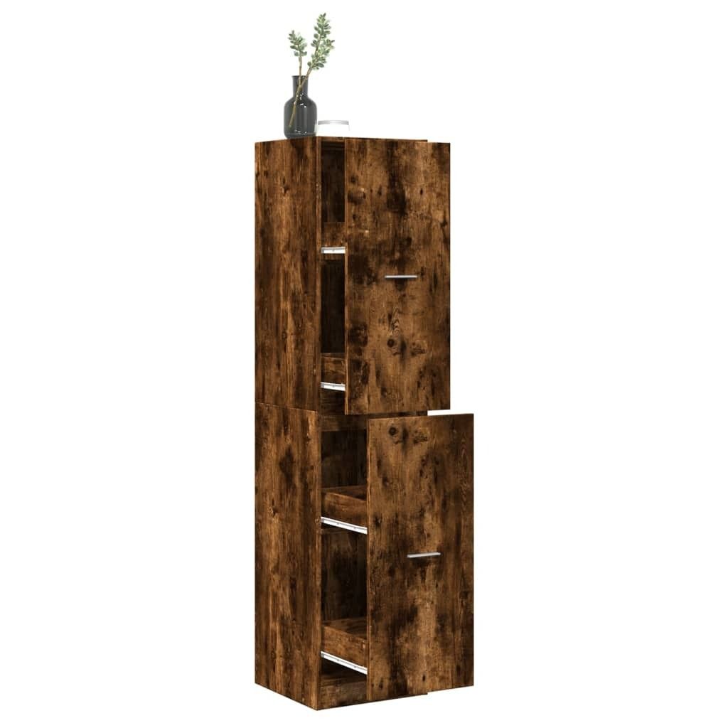 "2026 MODERNE"Apothekerschrank Räuchereiche 40x41x174,5cm Holzwerkstoff DE473561 - Kommoden