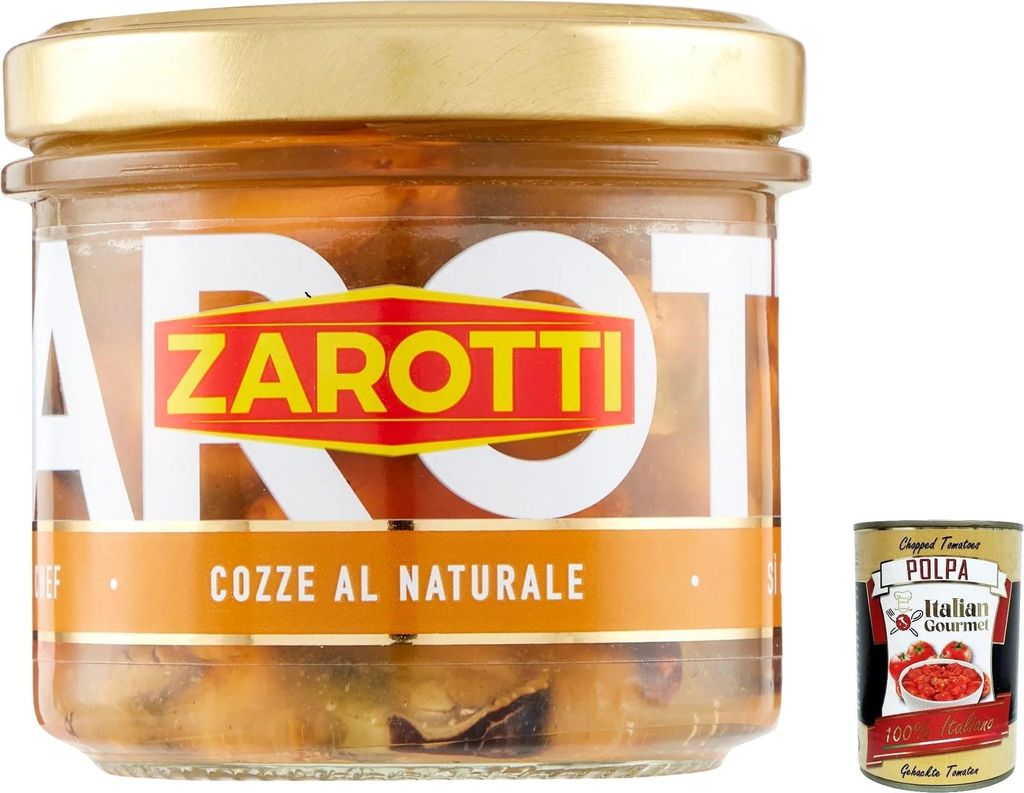 6x Zarotti Cozze al naturale, Muscheln in Aufguß in glas Produktbild 