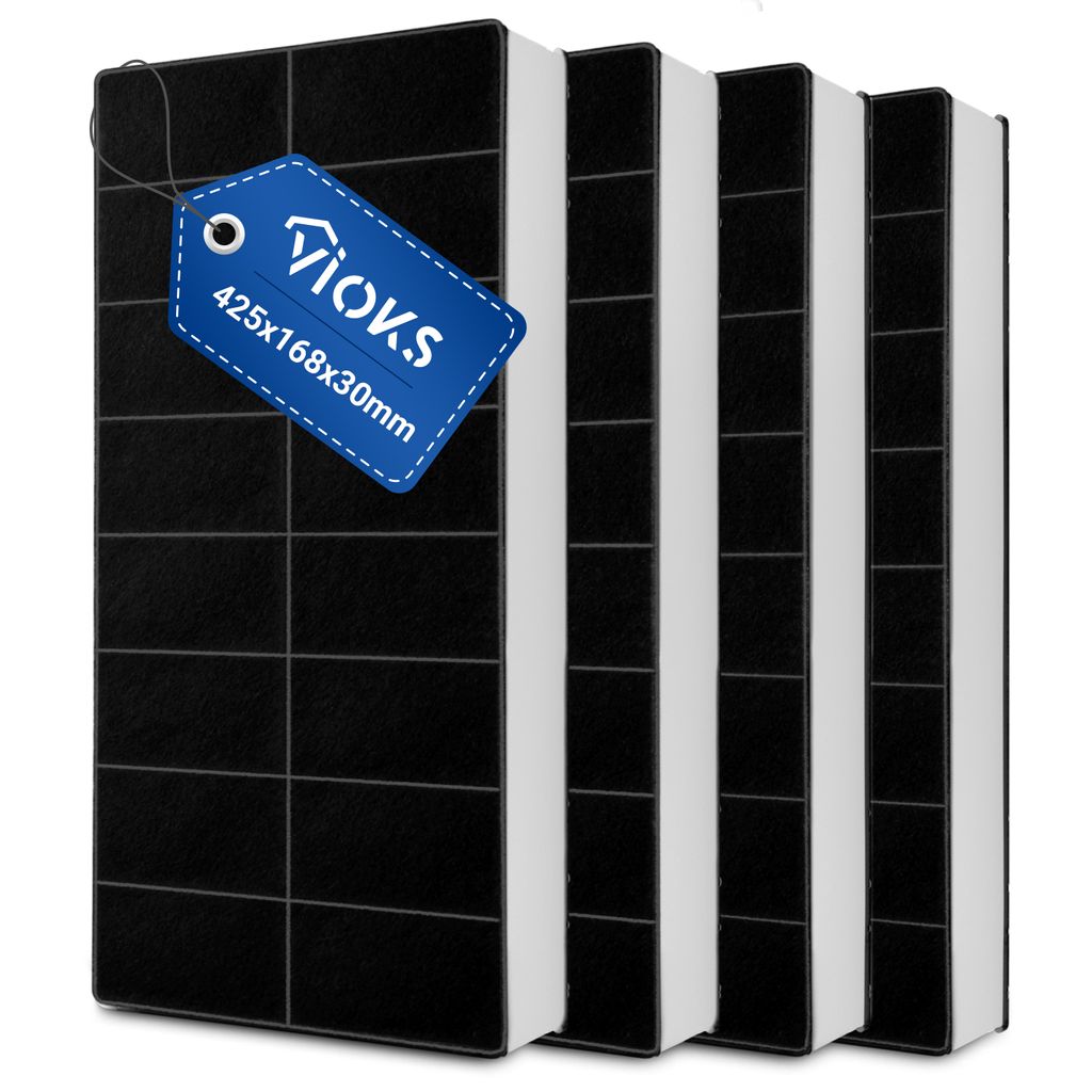 Aktivkohlefilter 4x passend wie Neff 00296178 Kohlefilter für Dunstabzugshaube