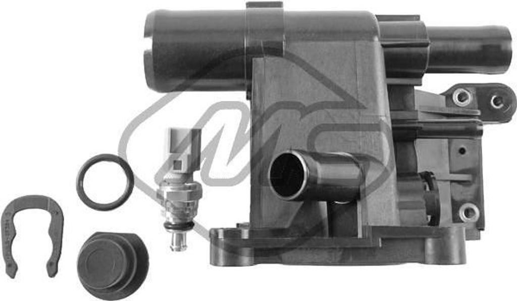 Metalcaucho 46086 Thermostatgehäuse OE 9675342080 kompatibel mit Transit, Range Rover, Boxer, Tourneo, S-Max, Ranger, Mondeo, Maverick, Kuga, KA, ...