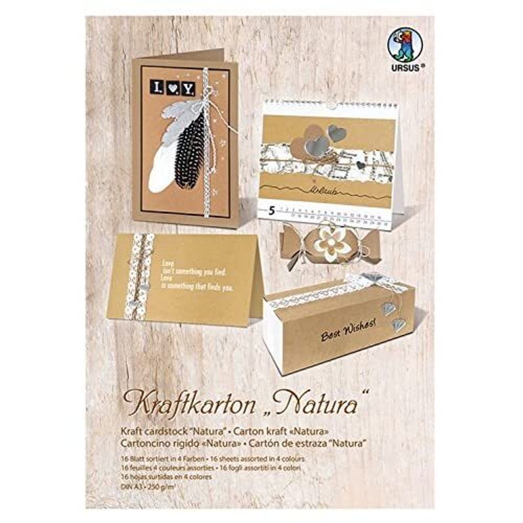 URSUS Kraftkartonblock "Natura", DIN A3