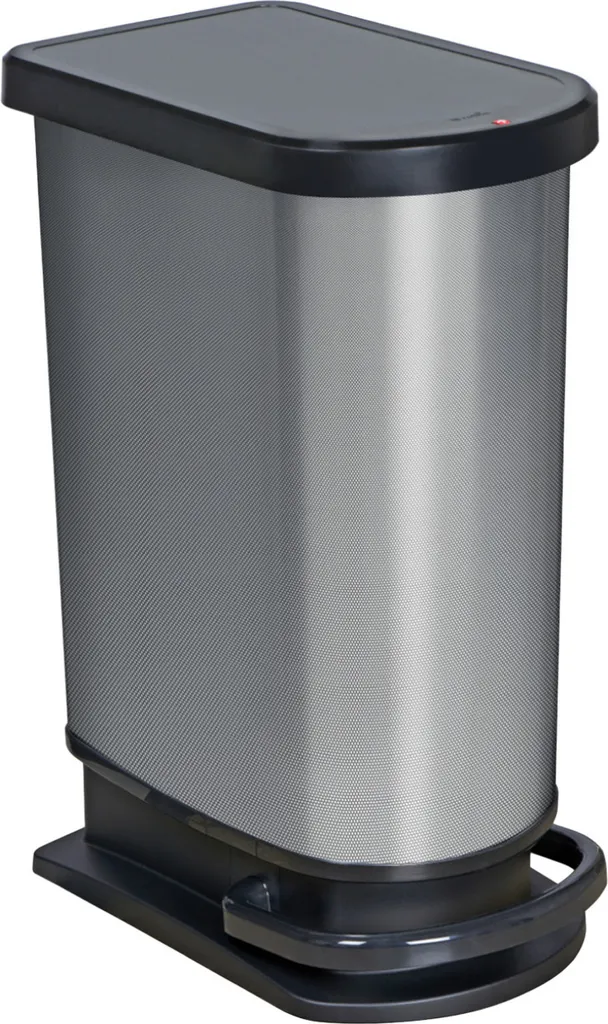 Grande Poubelle de Cuisine 50L avec Pédale Rotho Paso - Finition Anthracite