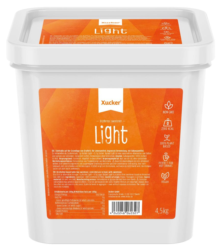 Xucker Light Vorteilsbox (Erythrit), 4,5kg Eimer Produktbild 