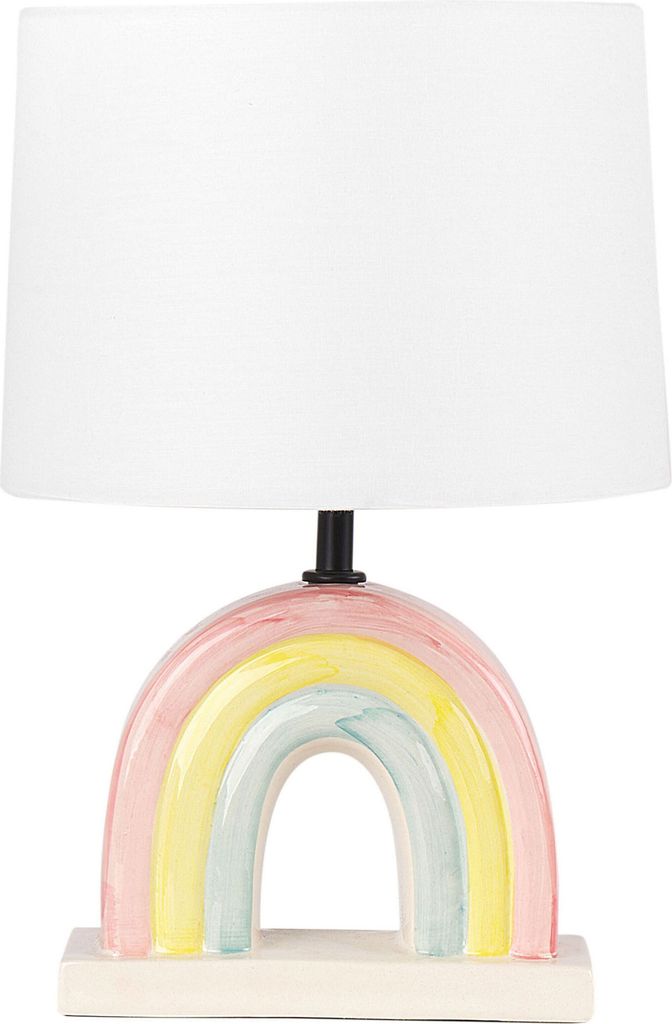 BELIANI Stolní lampa Vícebarevné keramické polyesterové Obrázek produktu 