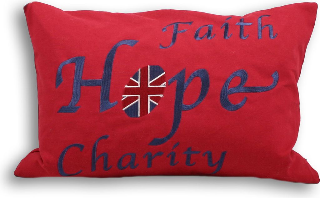 Riva Home Faith Zierkissenbezug RV395 (35x50cm) (Rot)