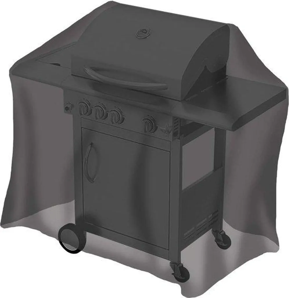 Housse barbecue gaz contre rouille et pluie, 130 cm universelle noire