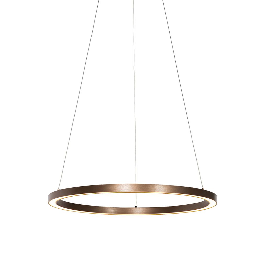 QAZQA Professional - Design Bronze Hängelampe I Pendellampe I Pendelleuchte 60 cm inkl. LED 3-stufig dimmbar - Girello Dimmer I Dimmbar I Wohnzimm...