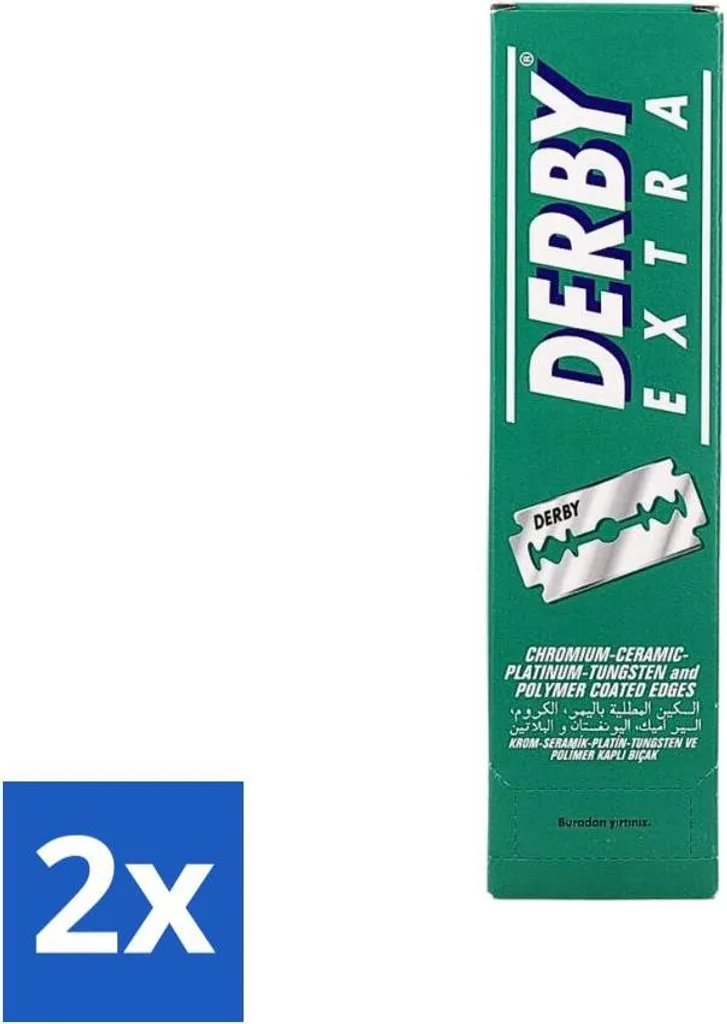 Recharge Lames de Rasoir pour Barbier et Particulier - Lot de 200 Derby