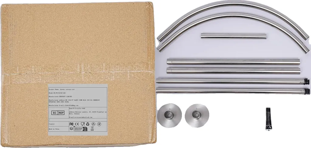 Offerta Binario Tenda Doccia Bianco 0,9-1,3m Inox - Spedizione Rapida