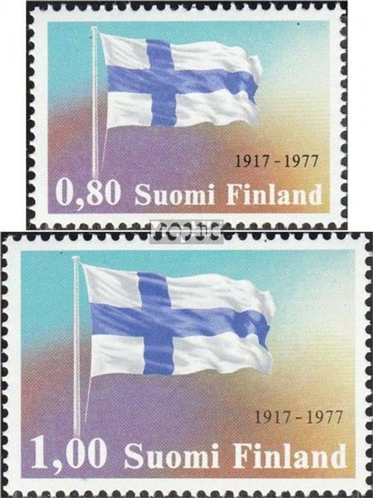 Briefmarken Finnland 1977 Mi 819-820 (kompl.Ausg.) postfrisch Unabhängigkeit