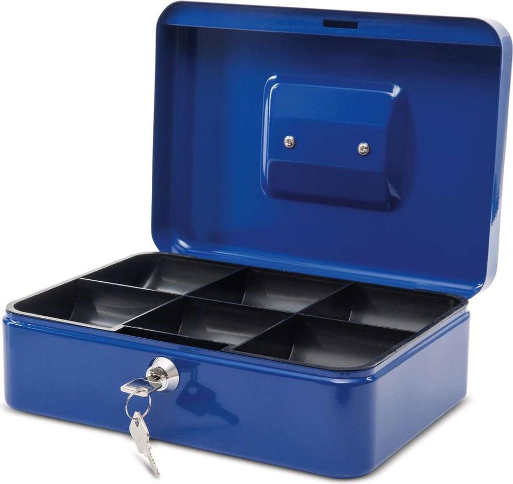 MAUL Geldkassette Muldeneinsatz 19 x 25 x 9 cm blau