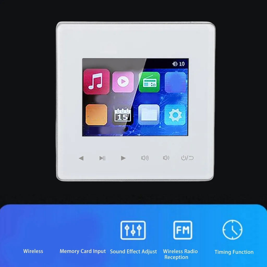 Contrôleur audio mural Bluetooth pour sonorisation de plafond salon