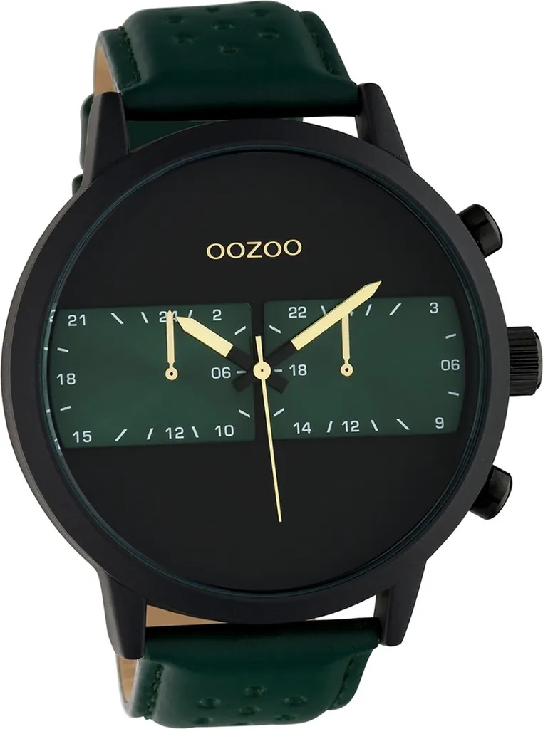 Montre Homme Bracelet Cuir Vert Fiable - Oozoo C10517 Quartz
