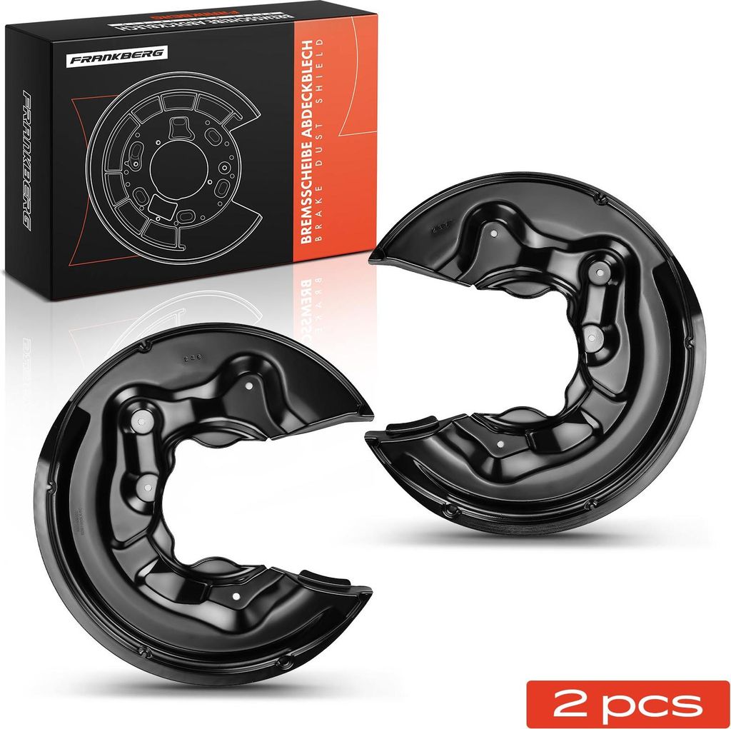 Frankberg 2x Ankerblech Bremsscheibe Hinterachse Beidseitig für VW Passat CC Tiguan Audi A3 Skoda Superb