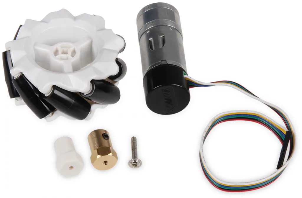 Roue pour Robotique avec Moteur Intégré Joy-it com-motor06 Kit Complet
