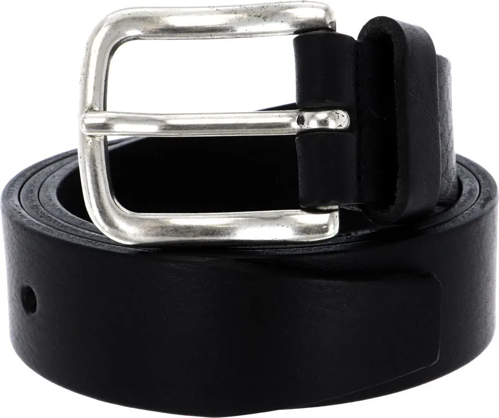 Vanzetti Pelle cintura 35mm Full Leather Belt W65 Black nero