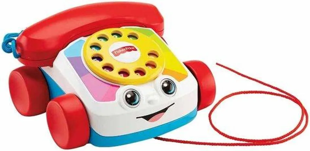 Téléphone fantaisie pour bébé avec disque rotatif et yeux mobiles 12m+