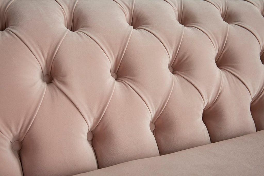 XXL Sofa 4 Sitzer Couch Chesterfield Polster Sitz Garnitur Leder Textil Pinke
