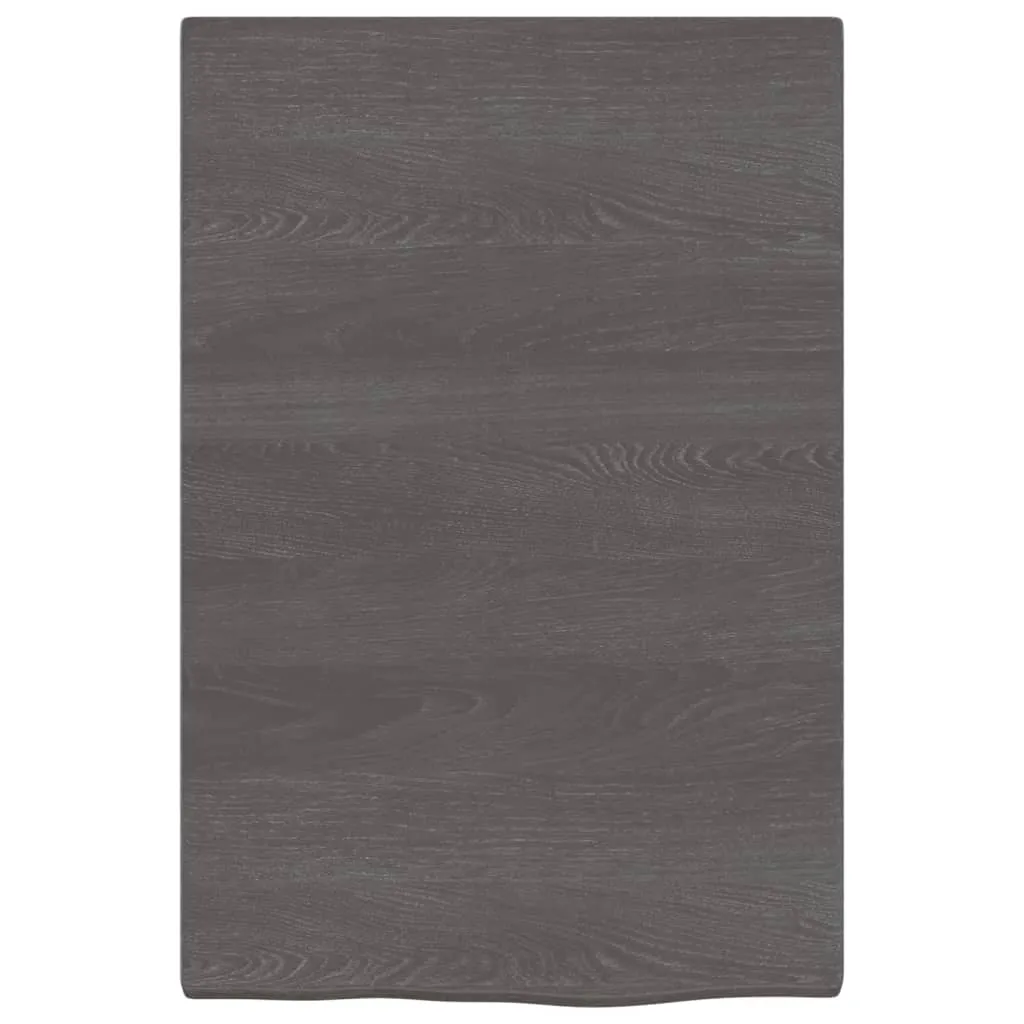 Mensola Rovere Grigio Scuro 40x60 cm vidaXL | Design Legno Massello - 3