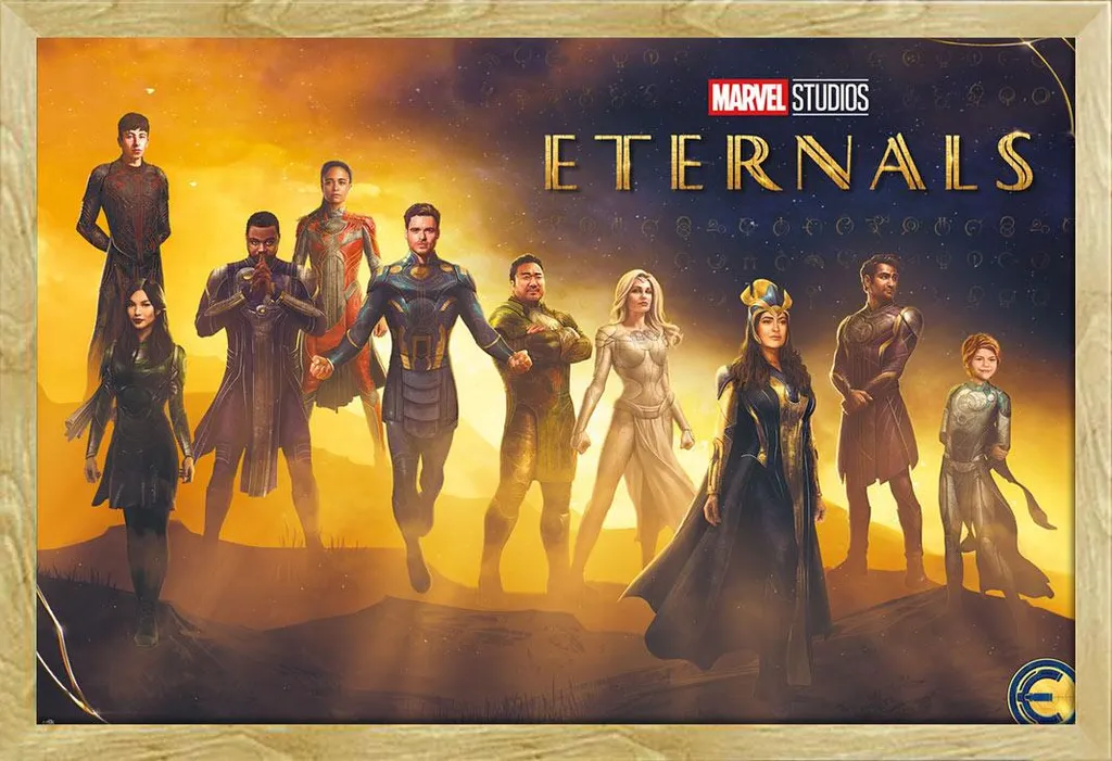 Poster Marvel Eternals Protégé : Cadre Shinsuke Anticasse Vitre Plexi