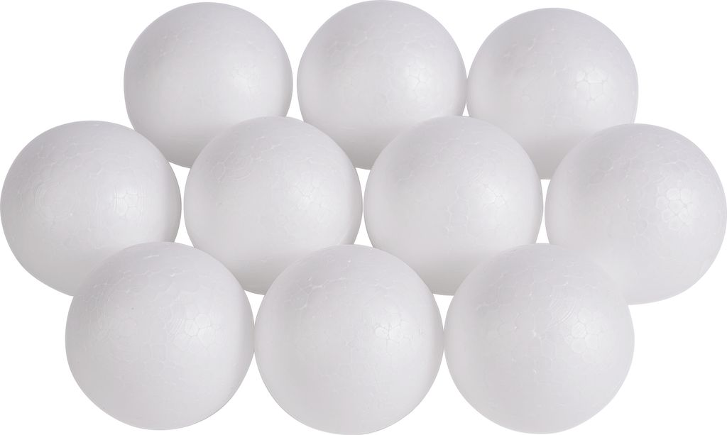 VBS Styroporkugel 6 cm 10er Set für Bastelprojekte und Dekorationen